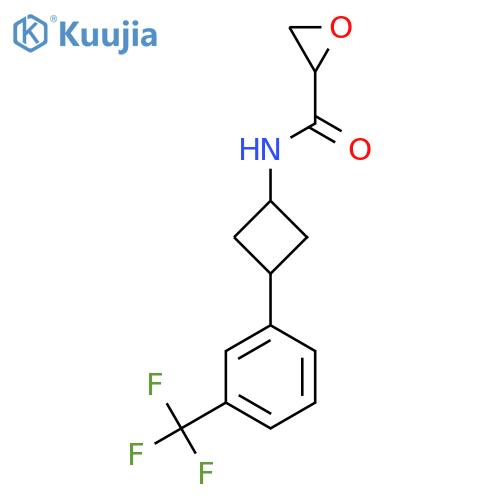 N-[3-[3-(Trifluoromethyl)phenyl]cyclobutyl]oxirane-2-carboxamide structure