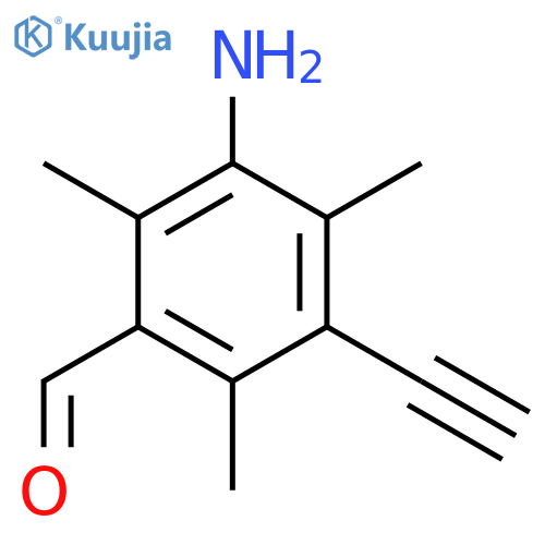 3-Amino-5-ethynyl-2,4,6-trimethylbenzaldehyde structure