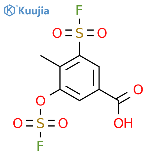 3-(fluorosulfonyl)-5-(fluorosulfonyl)oxy-4-methylbenzoic acid structure