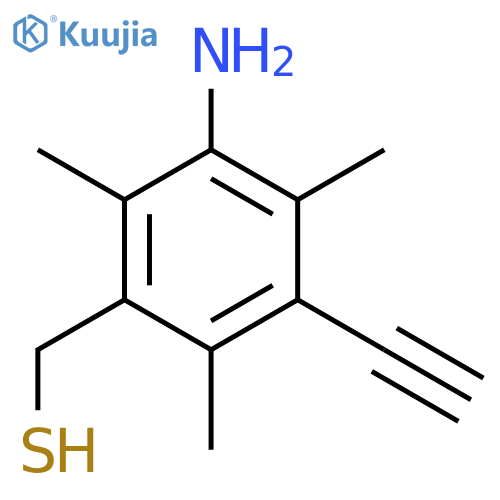 (3-Amino-5-ethynyl-2,4,6-trimethylphenyl)methanethiol structure