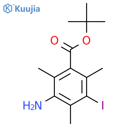 Tert-butyl 3-amino-5-iodo-2,4,6-trimethylbenzoate structure