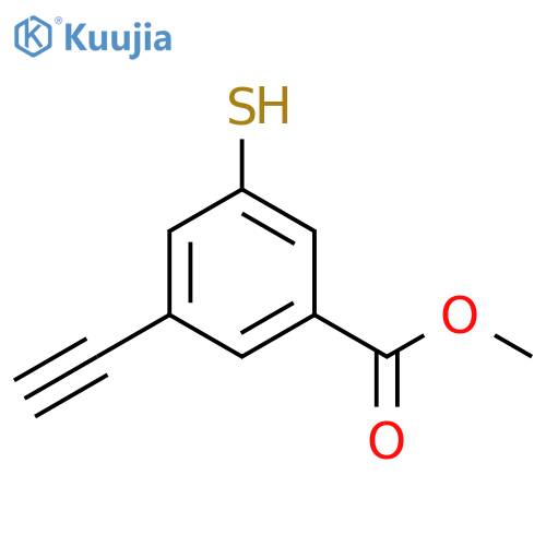 Methyl 3-ethynyl-5-sulfanylbenzoate structure
