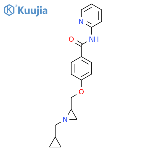 4-[[1-(Cyclopropylmethyl)aziridin-2-yl]methoxy]-N-pyridin-2-ylbenzamide structure