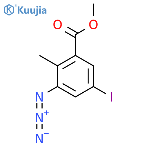 Methyl 3-azido-5-iodo-2-methylbenzoate structure