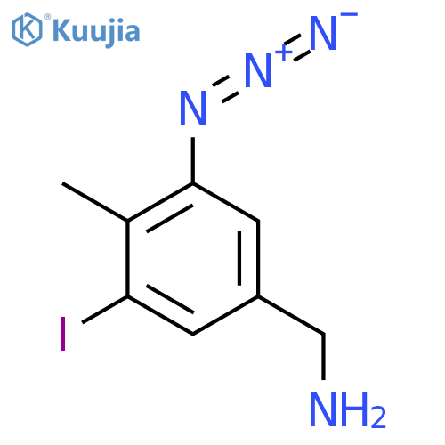 1-(3-Azido-5-iodo-4-methylphenyl)methanamine structure