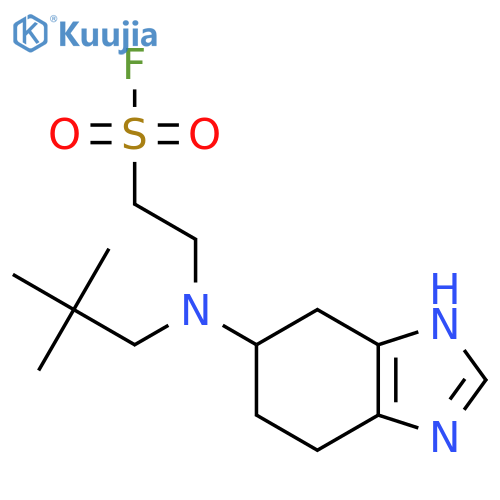 2-[(2,2-dimethylpropyl)(4,5,6,7-tetrahydro-1H-1,3-benzodiazol-5-yl)amino]ethane-1-sulfonyl fluoride structure