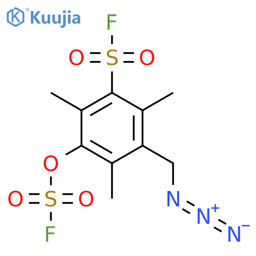 3-(Azidomethyl)-5-[(fluorosulfonyl)oxy]-2,4,6-trimethylbenzene-1-sulfonyl fluoride structure