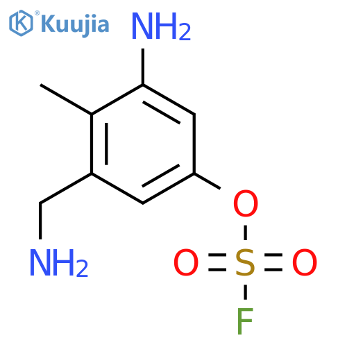 3-Amino-5-(aminomethyl)-4-methylphenyl sulfurofluoridate structure