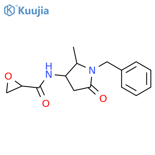 N-(1-Benzyl-2-methyl-5-oxopyrrolidin-3-yl)oxirane-2-carboxamide structure