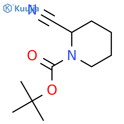 tert-butyl (2S)-2-cyanopiperidine-1-carboxylate structure