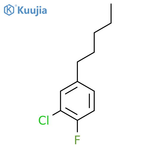2-Chloro-1-fluoro-4-pentylbenzene structure