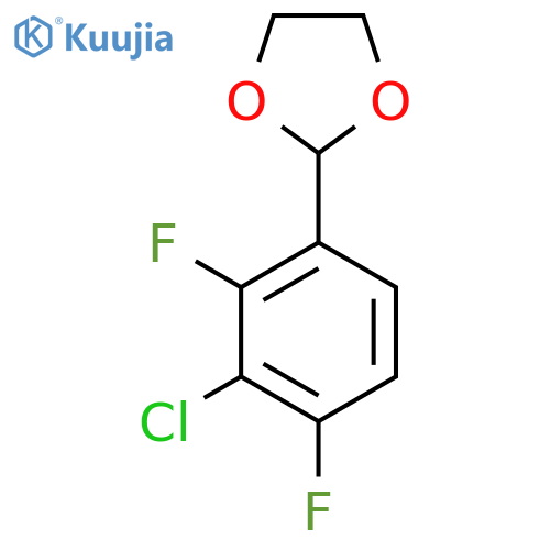2-(3-Chloro-2,4-difluorophenyl)-1,3-dioxolane structure