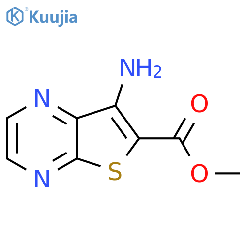 Methyl 7-aminothieno[2,3-b]pyrazine-6-carboxylate structure