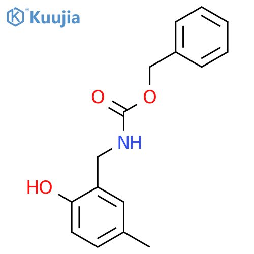 benzyl N-[(2-hydroxy-5-methylphenyl)methyl]carbamate structure