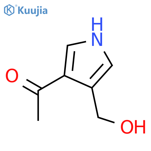 Ethanone,1-[4-(hydroxymethyl)-1H-pyrrol-3-yl]- structure