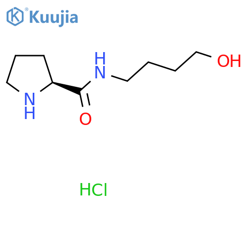 (2S)-N-(4-hydroxybutyl)pyrrolidine-2-carboxamide hydrochloride structure