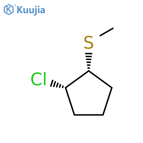 (1S,2R)-1-Chloro-2-methylsulfanylcyclopentane structure