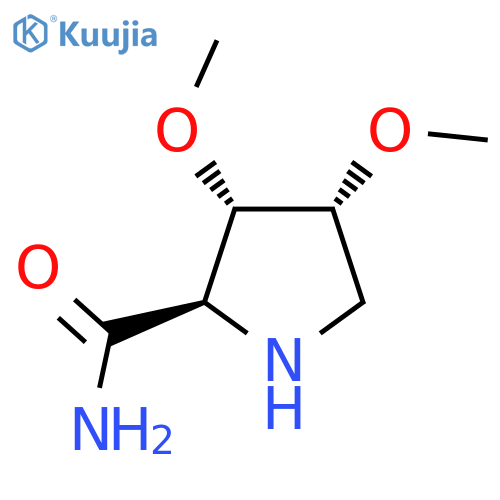 rac-(2R,3S,4R)-3,4-dimethoxypyrrolidine-2-carboxamide structure