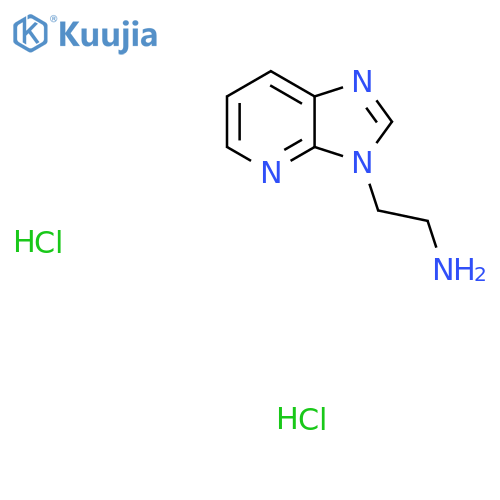 2-{3H-imidazo4,5-bpyridin-3-yl}ethan-1-amine dihydrochloride structure