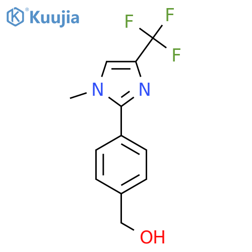(4-(1-Methyl-4-(trifluoromethyl)-1H-imidazol-2-yl)phenyl)methanol structure