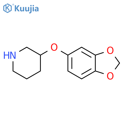 3-(1,3-dioxaindan-5-yloxy)piperidine structure