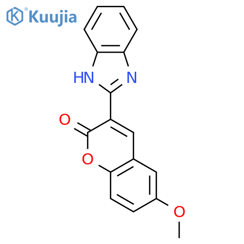3-(1H-1,3-benzodiazol-2-yl)-6-methoxy-2H-chromen-2-one structure