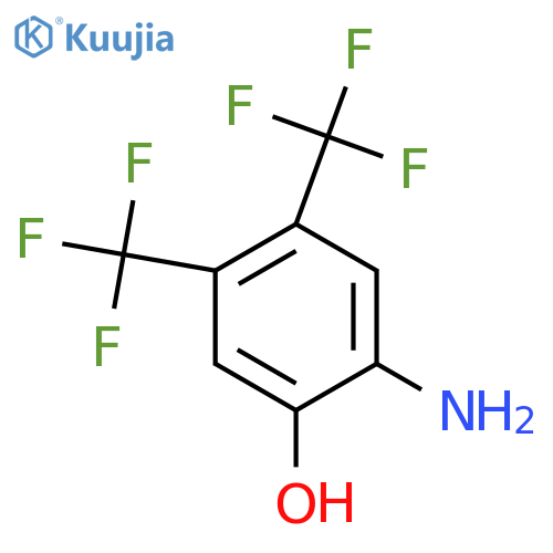 4,5-Bis(trifluoromethyl)-2-hydroxyaniline structure