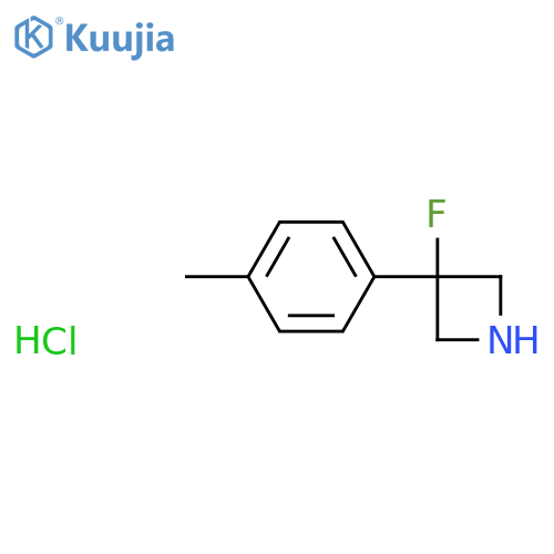 3-fluoro-3-(4-methylphenyl)azetidine hydrochloride structure