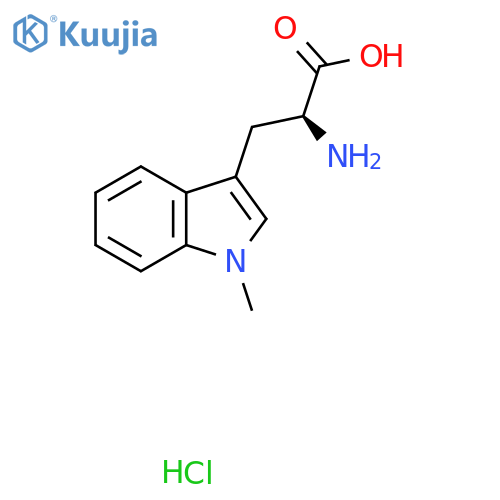 (2S)-2-amino-3-(1-methyl-1H-indol-3-yl)propanoic acid hydrochloride structure
