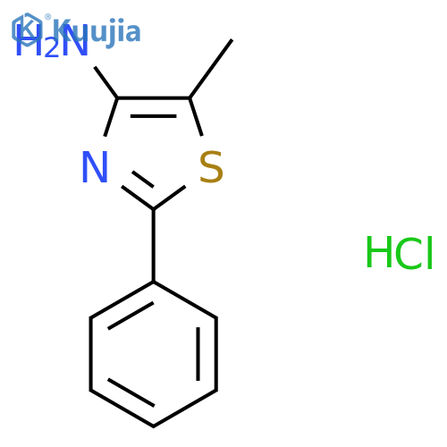 5-methyl-2-phenyl-1,3-thiazol-4-amine hydrochloride structure