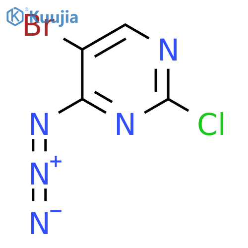 4-Azido-5-bromo-2-chloropyrimidine structure