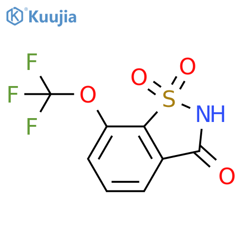 1,1-Dioxo-7-(trifluoromethoxy)-1,2-benzothiazol-3-one structure