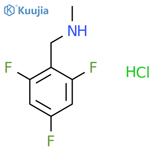 methyl(2,4,6-trifluorophenyl)methylamine hydrochloride structure