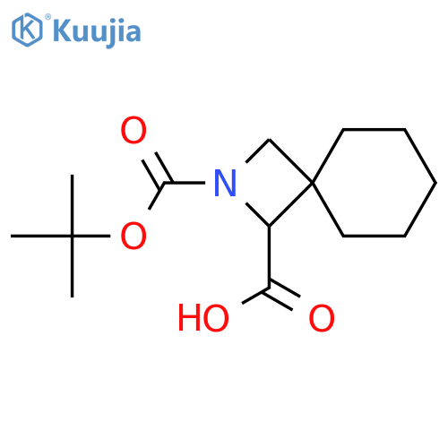 2-[(tert-butoxy)carbonyl]-2-azaspiro[3.5]nonane-1-carboxylic acid structure