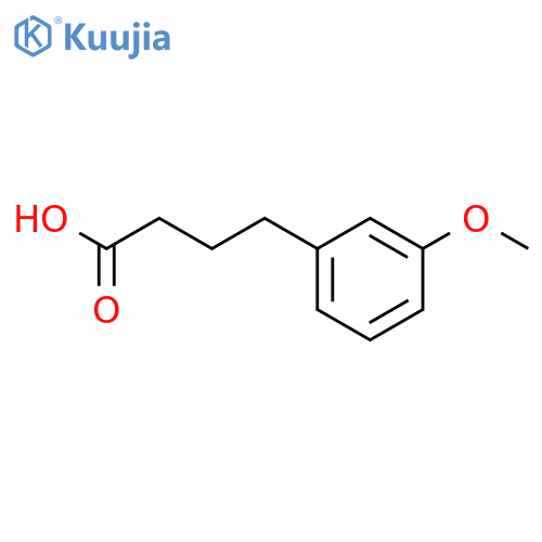 4-(3-methoxyphenyl)butanoic acid structure