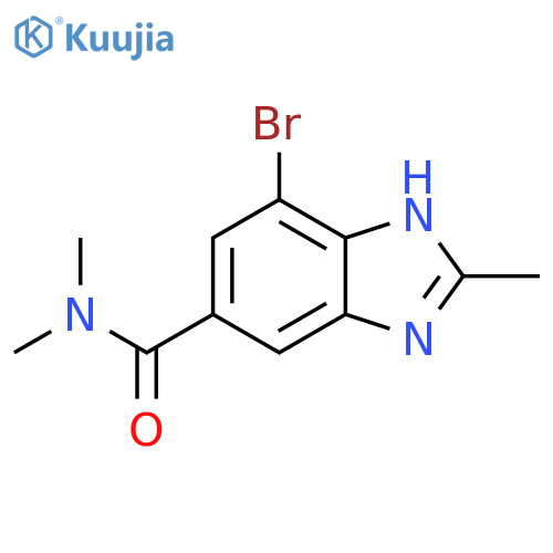 1H-Benzimidazole-5-carboxamide, 7-bromo-N,N,2-trimethyl- structure