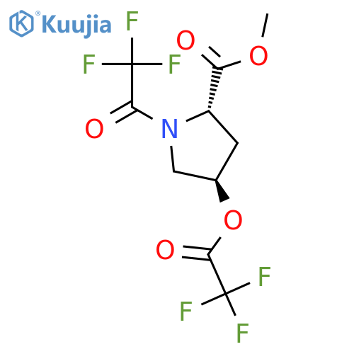 L-PROLINE, 1-(TRIFLUOROACETYL)-4-[(TRIFLUOROACETYL)OXY]-, METHYL ESTER, TRANS- structure