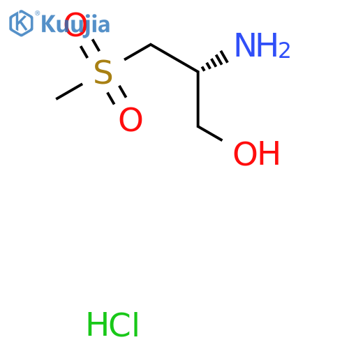 (2R)-2-amino-3-methanesulfonylpropan-1-ol hydrochloride structure