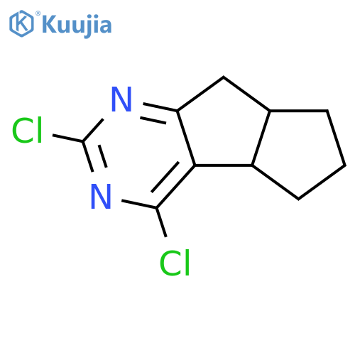 2,4-Dichloro-4b,5,6,7,7a,8-hexahydropentaleno[2,1-d]pyrimidine structure