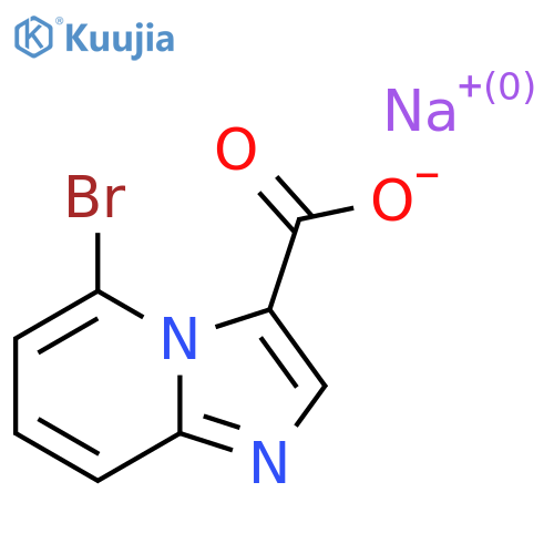 sodium 5-bromoimidazo1,2-apyridine-3-carboxylate structure