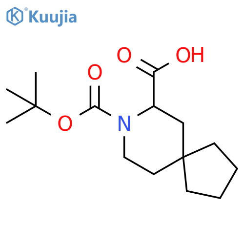 8-(tert-butoxy)carbonyl-8-azaspiro4.5decane-7-carboxylic acid structure