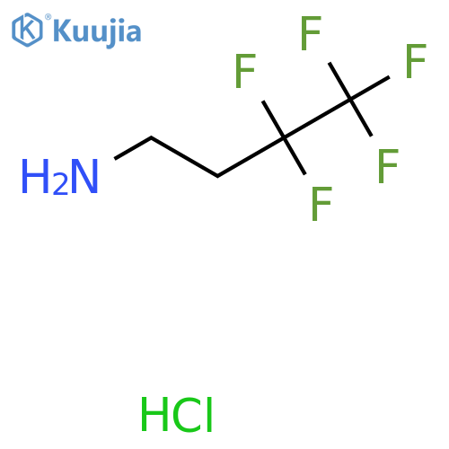 3,3,4,4,4-pentafluorobutan-1-amine hydrochloride structure