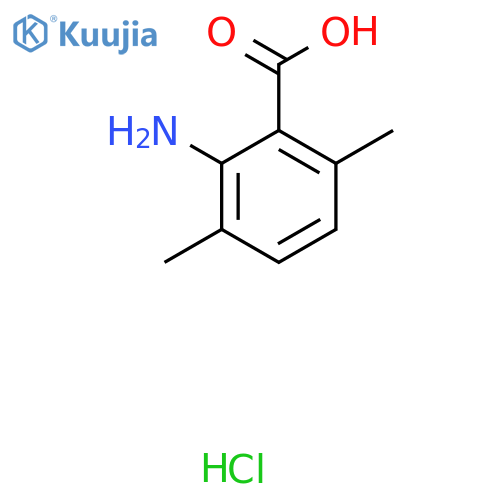 2-amino-3,6-dimethylbenzoic acid hydrochloride structure
