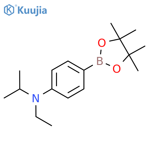 N-Ethyl-N-isopropyl-4-(4,4,5,5-tetramethyl-1,3,2-dioxaborolan-2-yl)aniline structure