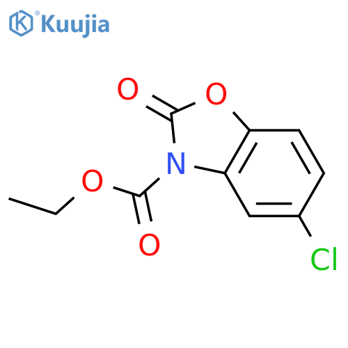 3(2H)-Benzoxazolecarboxylicacid, 5-chloro-2-oxo-, ethyl ester structure