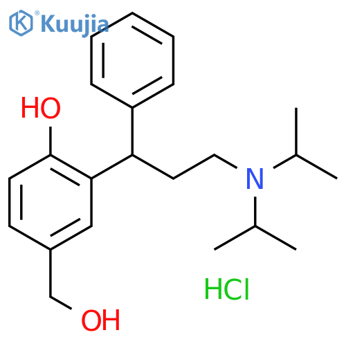2-[3-(Diisopropylamino)-1-phenylpropyl]-4-(hydroxymethyl)phenol hydrochloride (1:1) structure