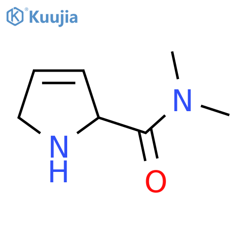 N,N-dimethyl-2,5-dihydro-1H-pyrrole-2-carboxamide structure