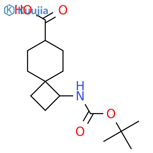 1-{(tert-butoxy)carbonylamino}spiro3.5nonane-7-carboxylic acid, Mixture of diastereomers structure
