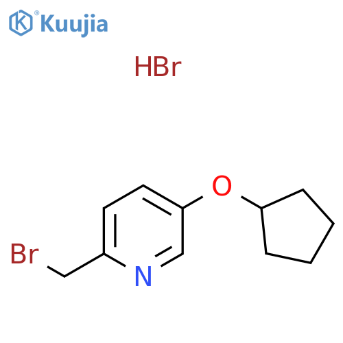 2-(bromomethyl)-5-(cyclopentyloxy)pyridine hydrobromide structure