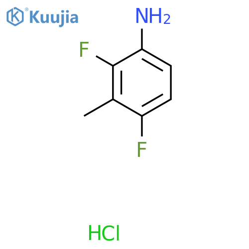 2,4-difluoro-3-methylaniline hydrochloride structure